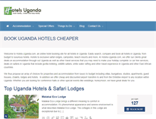 Tablet Screenshot of hotels-uganda.com